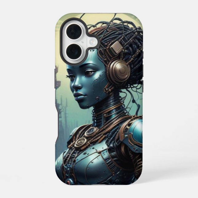Beautiful robot from far into the future  iphone case (Back)