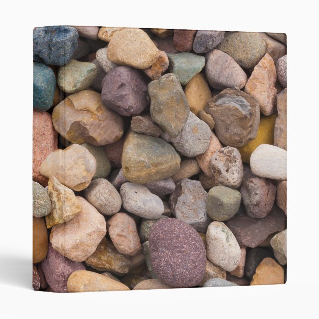 Beautiful Rocky Pebble Texture 3 Ring Binder (Front/Spine)