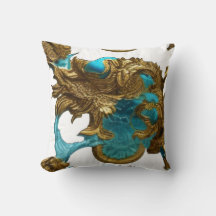Beautiful Rococo stile Gold White Turquoise