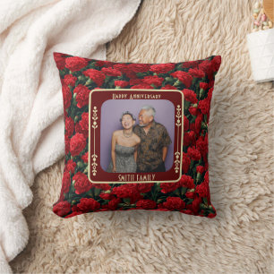 Beautiful Romantic 20Th Anniversary Throw Pillow