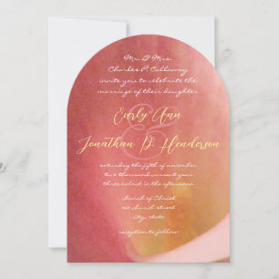 Beautiful Romantic Cala Lily Wedding Invitation