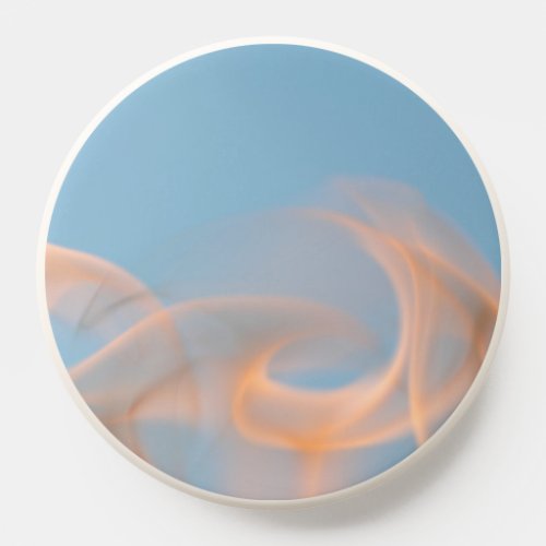 Beautiful Romantic Fire Flames Photography Blue PopSocket