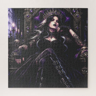 Beautiful Romantic Gothic Queen Jigsaw Puzzle