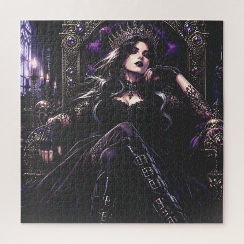 Beautiful Romantic Gothic Queen Jigsaw Puzzle
