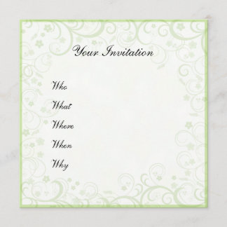 Beautiful romantic invitation