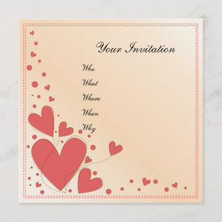 Beautiful romantic invitation