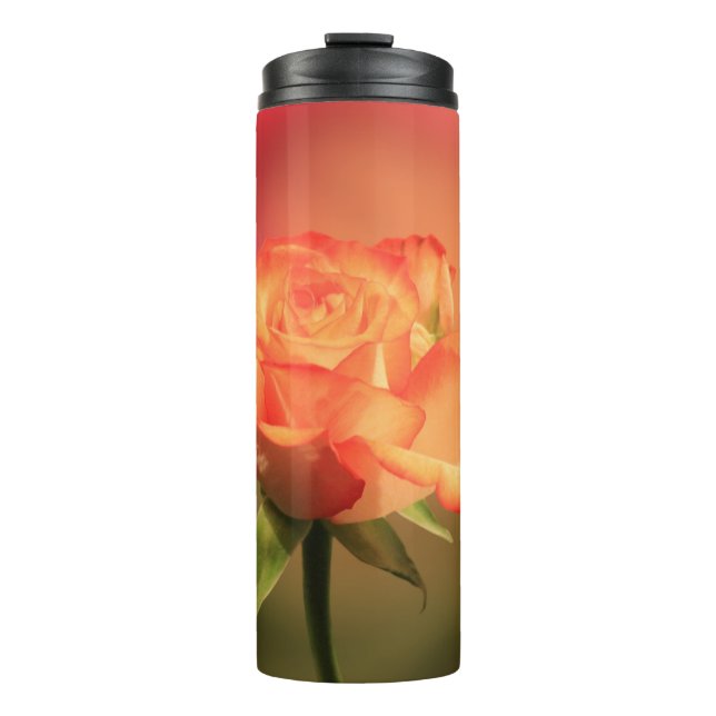 Beautiful Romantic Rose Photograph Thermal Tumbler (Front)