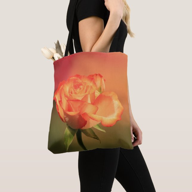 Beautiful Romantic Rose Photograph Tote Bag (Close Up)