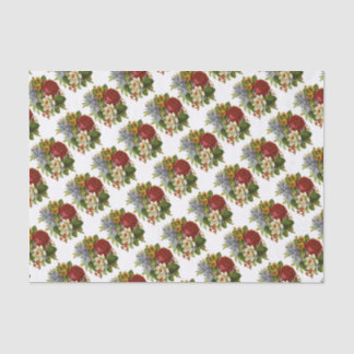 Beautiful Romantic Summer Bouquet with Red Rose Tissue Paper