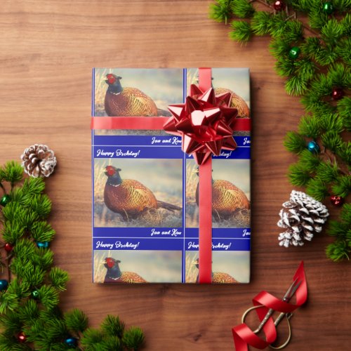 Beautiful Rooster Pheasant Wrapping Paper