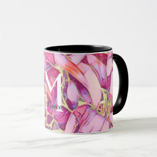 Beautiful Rose And Pink Flower Mug
