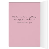 Beautiful Rose Ecclesiastes 3:11 Scripture Card (Inside (Left))