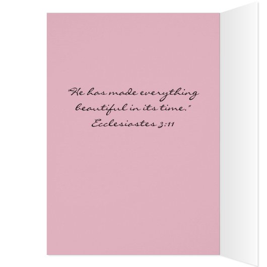 Beautiful Rose Ecclesiastes 3:11 Scripture Card (Inside (Left))