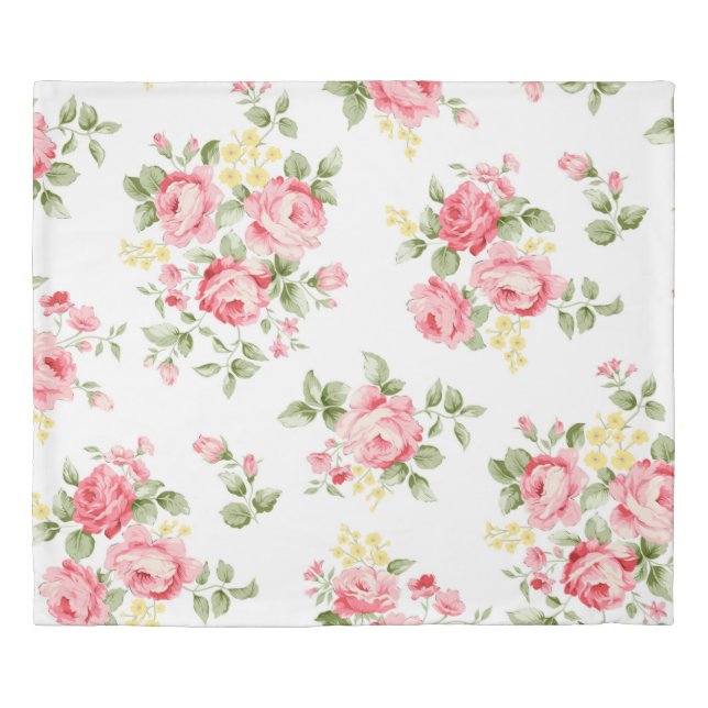 Beautiful rose flower pattern, little floral bouqu duvet cover (Front)
