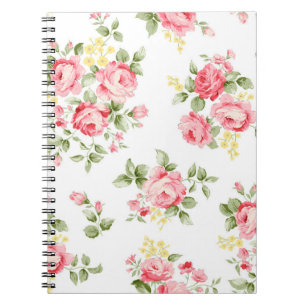 Beautiful rose flower pattern, little floral bouqu notebook