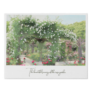 Beautiful Rose Garden Faux Canvas Print