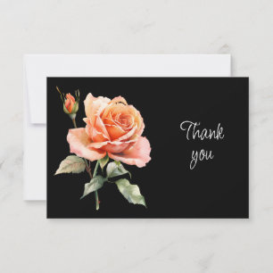 Beautiful Rose Garden Flower Thank You Card