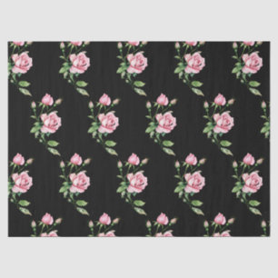 Beautiful Rose Garden Flower Thank You Card Tissue Paper
