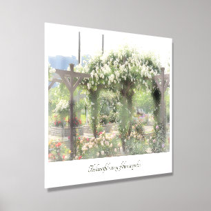 Beautiful Rose Garden Foam Core Photo Tile