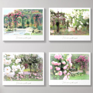 Beautiful Rose Garden Foam Core Photo Tile