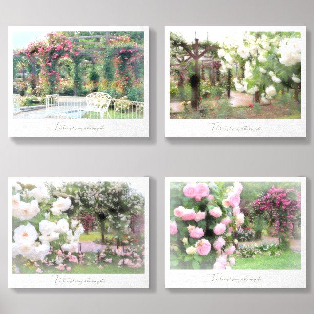 Beautiful Rose Garden Foam Core Photo Tile (Front Set)