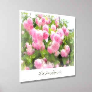 Beautiful Rose Garden Foam Core Photo Tile