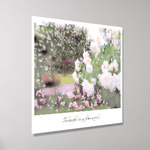 Beautiful Rose Garden Foam Core Photo Tile