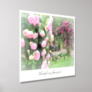 Beautiful Rose Garden Foam Core Photo Tile