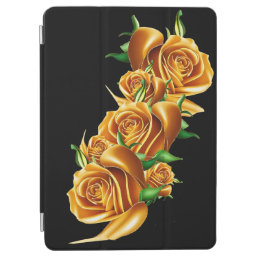 Beautiful rose gold flowers iPad air cover