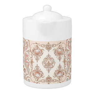 Beautiful Rose Gold Mozaik Vintage, Teapot