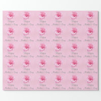 Beautiful Rose Happy Mother's Day Wrapping Paper