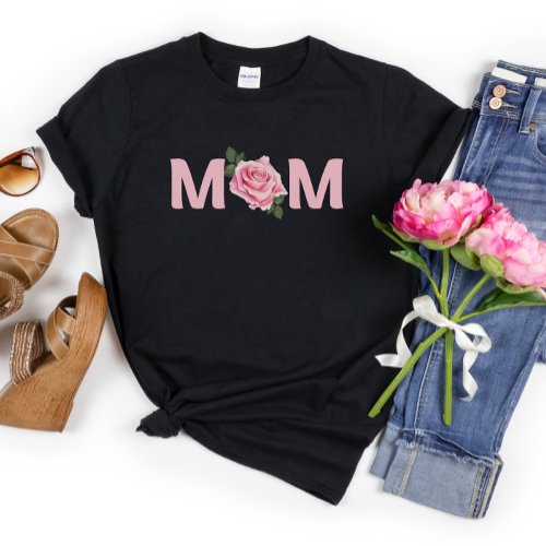 Beautiful Rose Mom Mothers Day  T_Shirt