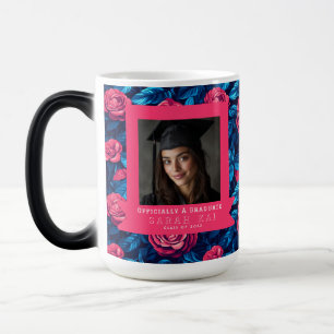 Beautiful Rose Pattern Boys Graduation Gift Color Morph Mug