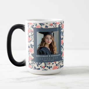 Beautiful Rose Print Graduate Color Morph Mug