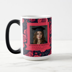 Beautiful Rose Print Grandaughter Graduation Color Morph Mug