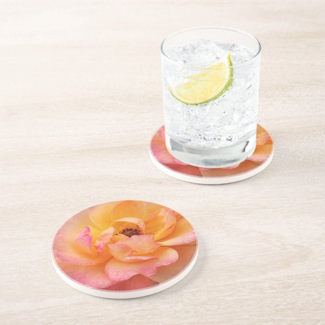 Beautiful Rose Sandstone Coaster (Side)