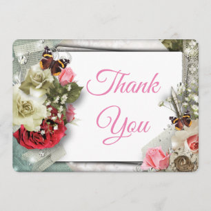 Beautiful Rose Thank You Card