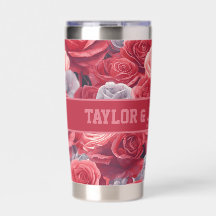Beautiful Rose Travel Cups For Family	Newlyweds ad