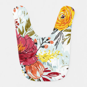 Beautiful Roses Baby Bib