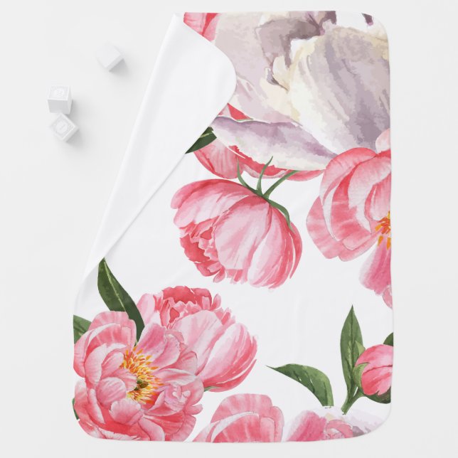 Beautiful Roses Baby Blanket (In Situ)