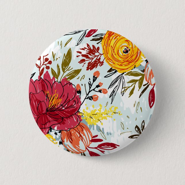 Beautiful Roses Button (Front)