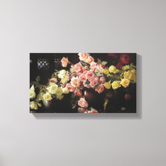 Beautiful Roses (by Joseph DeCamp) Canvas Print (Front)