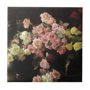 Beautiful Roses (by Joseph DeCamp) Ceramic Tile
