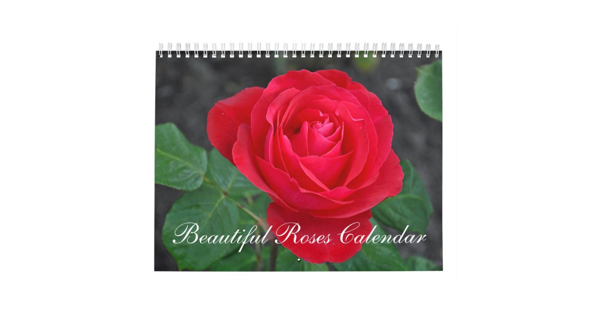 Beautiful roses calendar