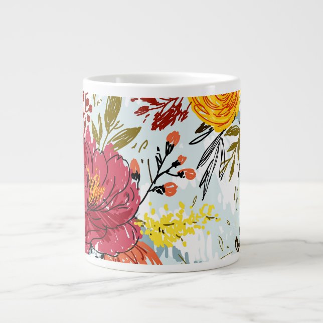 Beautiful Roses Giant Coffee Mug (Front)
