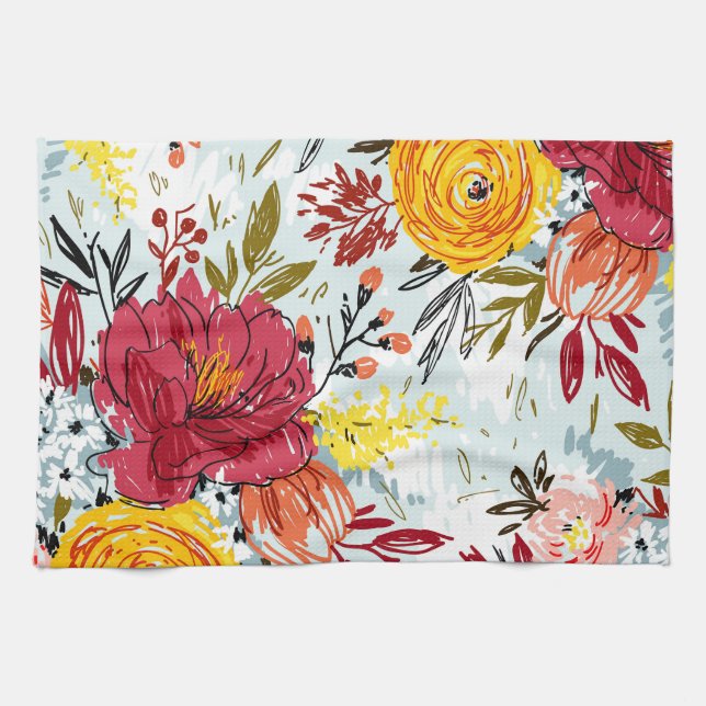 Beautiful Roses Kitchen Towel (Horizontal)