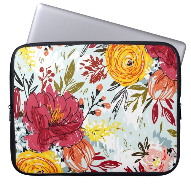 Beautiful Roses Laptop Sleeve (Front)