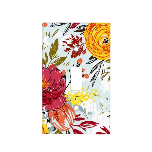 Beautiful Roses Light Switch Cover (Front)