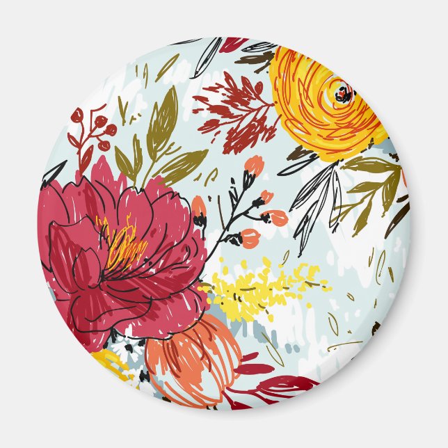 Beautiful Roses Magnet (Front)