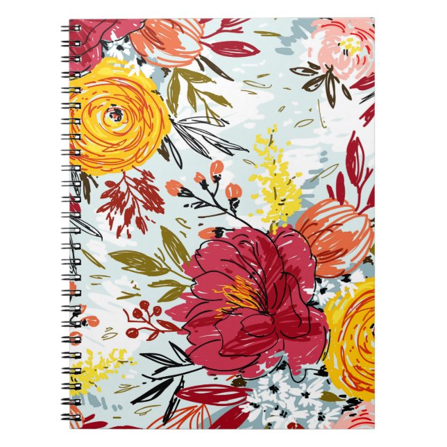 Beautiful Roses Notebook (Front)